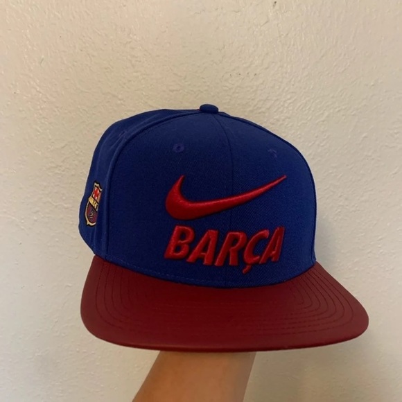 Barcelona FCB Soccer Nike Snap Back Hat - Picture 2 of 5